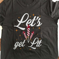 Load image into Gallery viewer, Designs by MyUtopia Shout Out:Let&#39;s Get Lit Adult Unisex T-Shirt
