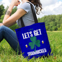 Load image into Gallery viewer, Designs by MyUtopia Shout Out:Let&#39;s Get Shamrocked Fabric Totebag Reusable Shopping Tote
