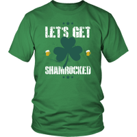 Load image into Gallery viewer, Designs by MyUtopia Shout Out:Let&#39;s Get Shamrocked T-shirt,Kelly Green / S,Adult Unisex T-Shirt
