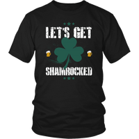 Load image into Gallery viewer, Designs by MyUtopia Shout Out:Let&#39;s Get Shamrocked T-shirt,Black / S,Adult Unisex T-Shirt
