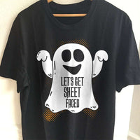Load image into Gallery viewer, Designs by MyUtopia Shout Out:Let&#39;s Get Sheet Faced Adult Unisex Cotton Short Sleeve T-Shirt,S / Black,Adult Unisex T-Shirt
