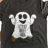 Load image into Gallery viewer, Designs by MyUtopia Shout Out:Let&#39;s Get Sheet Faced Adult Unisex Cotton Short Sleeve T-Shirt

