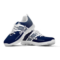 Load image into Gallery viewer, Designs by MyUtopia Shout Out:#LetsGetRowdy Dallas Fan Running Shoes v.2,Kid&#39;s / 11 CHILD (EU28) / Navy Blue/Grey,Running Shoes
