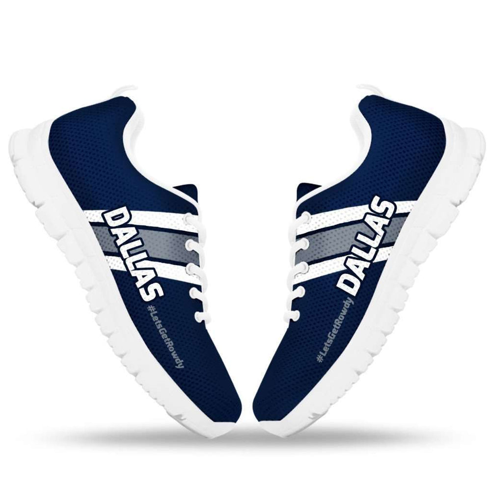 Designs by MyUtopia Shout Out:#LetsGetRowdy Dallas Fan Running Shoes