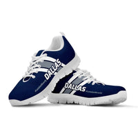 Load image into Gallery viewer, Designs by MyUtopia Shout Out:#LetsGetRowdy Dallas Fan Running Shoes,Kid&#39;s / 11 CHILD (EU28) / Navy Blue/Grey,Running Shoes
