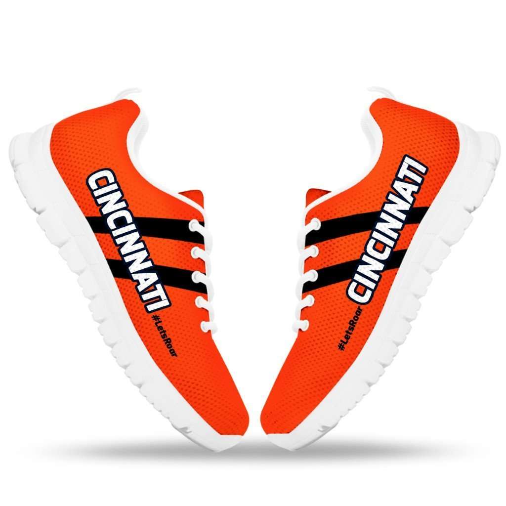 Designs by MyUtopia Shout Out:#LetsRoar Cincinnati Fan Running Shoes