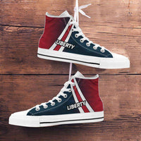 Load image into Gallery viewer, Designs by MyUtopia Shout Out:#Liberty Canvas High Top Shoes
