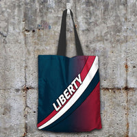 Load image into Gallery viewer, Designs by MyUtopia Shout Out:Liberty Fan Fabric Totebag Reusable Shopping Tote
