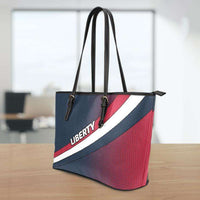 Load image into Gallery viewer, Designs by MyUtopia Shout Out:Liberty Fan Faux Leather Totebag Purse
