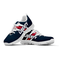 Load image into Gallery viewer, Designs by MyUtopia Shout Out:Liberty Fan Running Shoes,Kid&#39;s / 11 CHILD (EU28) / Navy Blue/Red/White,Running Shoes
