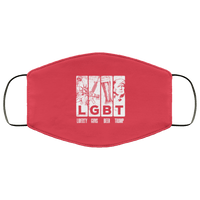 Load image into Gallery viewer, Designs by MyUtopia Shout Out:Liberty Guns Beer Trump LGBT Trump Humor Adult Fabric Face Mask with Elastic Ear Loops,3 Layer Fabric Face Mask / Red / Adult,Fabric Face Mask
