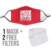 Load image into Gallery viewer, Designs by MyUtopia Shout Out:Liberty Guns Beer Trump LGBT Trump Humor Fitted Face Mask
