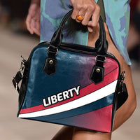 Load image into Gallery viewer, Designs by MyUtopia Shout Out:Liberty Shoulder Faux Leather Handbag with Shoulder Strap
