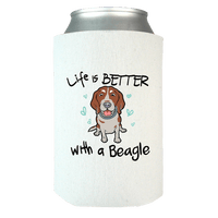 Load image into Gallery viewer, Designs by MyUtopia Shout Out:Life Is Better with a Beagle Can wrap,White / OS,Can Wrap
