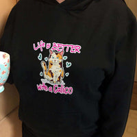 Load image into Gallery viewer, Designs by MyUtopia Shout Out:Life Is Better with a Calico Pullover Hoodie
