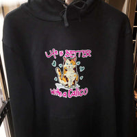 Load image into Gallery viewer, Designs by MyUtopia Shout Out:Life Is Better with a Calico Pullover Hoodie
