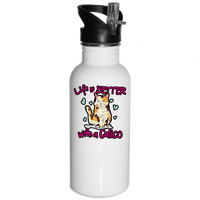 Load image into Gallery viewer, Designs by MyUtopia Shout Out:Life Is Better with a Calico Stainless Steel Reusable Water Bottle
