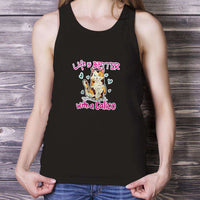 Load image into Gallery viewer, Designs by MyUtopia Shout Out:Life Is Better with a Calico Unisex Tank Top
