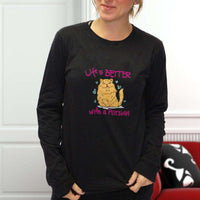 Load image into Gallery viewer, Designs by MyUtopia Shout Out:Life Is Better with a Persian Long Sleeve T-Shirt
