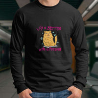 Load image into Gallery viewer, Designs by MyUtopia Shout Out:Life Is Better with a Persian Long Sleeve T-Shirt
