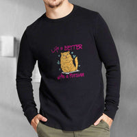 Load image into Gallery viewer, Designs by MyUtopia Shout Out:Life Is Better with a Persian Long Sleeve T-Shirt
