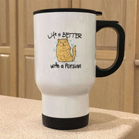 Load image into Gallery viewer, Designs by MyUtopia Shout Out:Life Is Better with a Persian Stainless Steel Travel Mug
