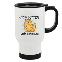 Load image into Gallery viewer, Designs by MyUtopia Shout Out:Life Is Better with a Persian Stainless Steel Travel Mug

