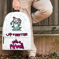Load image into Gallery viewer, Designs by MyUtopia Shout Out:Life Is Better with a Pitbull Backpack
