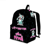 Load image into Gallery viewer, Designs by MyUtopia Shout Out:Life Is Better with a Pitbull Backpack
