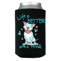 Load image into Gallery viewer, Designs by MyUtopia Shout Out:Life is better with a Pitbull Can Wrap,Black / OS,Can Wrap
