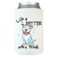 Load image into Gallery viewer, Designs by MyUtopia Shout Out:Life is better with a Pitbull Can Wrap,White / OS,Can Wrap
