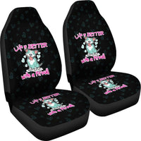 Load image into Gallery viewer, Designs by MyUtopia Shout Out:Life Is Better with a Pitbull Car Seat Covers

