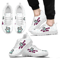 Load image into Gallery viewer, Designs by MyUtopia Shout Out:Life Is Better With a PitBull Running Shoes - White
