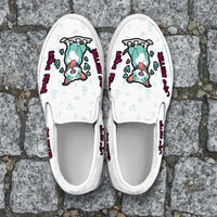 Load image into Gallery viewer, Designs by MyUtopia Shout Out:Life is Better with a Pitbull Slip-on Sneakers - White
