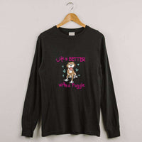 Load image into Gallery viewer, Designs by MyUtopia Shout Out:Life Is Better with a Puggle Adult Crewneck Sweat Shirt
