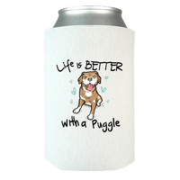 Load image into Gallery viewer, Designs by MyUtopia Shout Out:Life Is Better with a Puggle Can Wrap,White,Can Wrap
