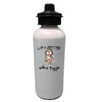 Load image into Gallery viewer, Designs by MyUtopia Shout Out:Life Is Better with a Puggle Stainless Steel Reusable Water Bottle

