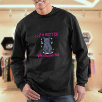 Load image into Gallery viewer, Designs by MyUtopia Shout Out:Life Is Better with a Russian Blue Adult Crewneck Sweat Shirt
