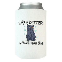 Load image into Gallery viewer, Designs by MyUtopia Shout Out:Life Is Better with a Russian Blue Can Wrap,White,Can Wrap
