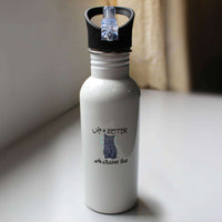 Load image into Gallery viewer, Designs by MyUtopia Shout Out:Life Is Better with a Russian Blue Stainless Steel Reusable Water Bottle
