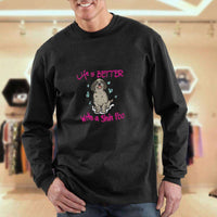 Load image into Gallery viewer, Designs by MyUtopia Shout Out:Life Is Better with a Shih Poo Adult Crewneck Sweat Shirt
