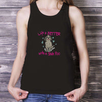 Load image into Gallery viewer, Designs by MyUtopia Shout Out:Life Is Better with a Shih Poo Ladies Tank Top
