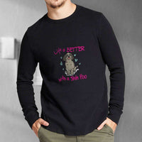 Load image into Gallery viewer, Designs by MyUtopia Shout Out:Life Is Better with a Shih Poo Long Sleeve T-Shirt
