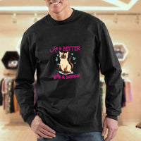 Load image into Gallery viewer, Designs by MyUtopia Shout Out:Life Is Better with a Siamese Adult Crewneck Sweat Shirt
