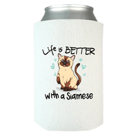 Load image into Gallery viewer, Designs by MyUtopia Shout Out:Life Is Better with a Siamese Can Wrap,White,Can Wrap
