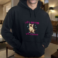 Load image into Gallery viewer, Designs by MyUtopia Shout Out:Life Is Better with a Siamese Pullover Hoodie
