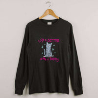Load image into Gallery viewer, Designs by MyUtopia Shout Out:Life Is Better with a Tabby Adult Crewneck Sweat Shirt
