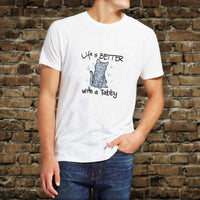 Load image into Gallery viewer, Designs by MyUtopia Shout Out:Life Is Better with a Tabby Adult Unisex T-Shirt
