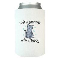 Load image into Gallery viewer, Designs by MyUtopia Shout Out:Life Is Better with a Tabby Can Wrap,White,Can Wrap
