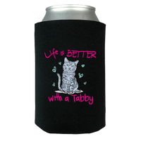 Load image into Gallery viewer, Designs by MyUtopia Shout Out:Life Is Better with a Tabby Can Wrap,Black,Can Wrap

